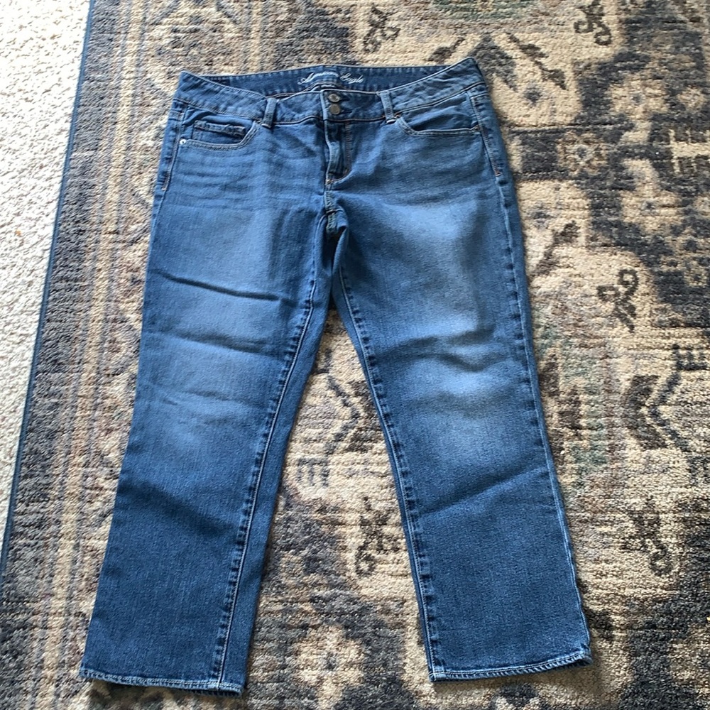 American Eagle Artist Cropped Jeans size 14